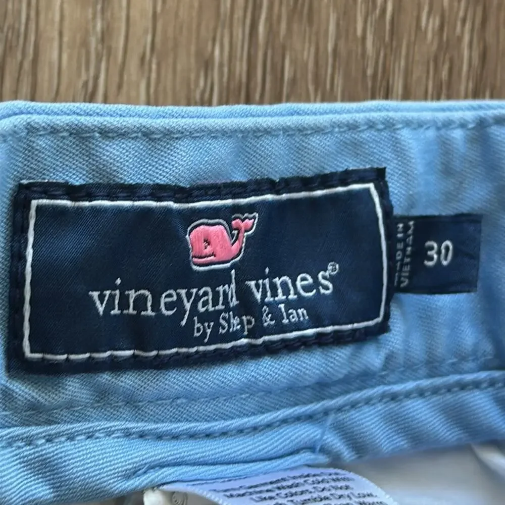 Vineyard Vines Breaker Shorts Light Blue Size 30 Preppy Classic‎